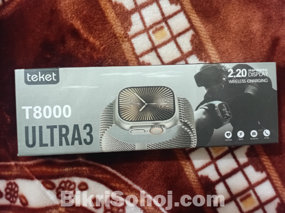 Teket T8000 Ultra 3 2.20 Infinite Display Smart Watch